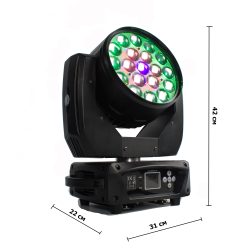 Вращающаяся голова Led Wash 19*15w RGBW + Zoom