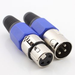 Разъём XLR мама + папа. 3 pin